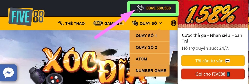 Tìm hiểu về game quay số Five88