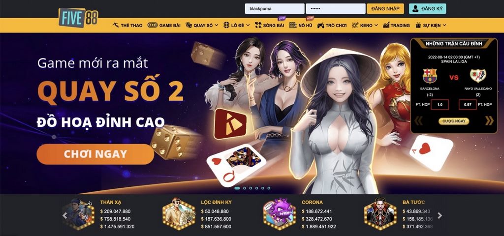Game quay số cực đã tại Five88